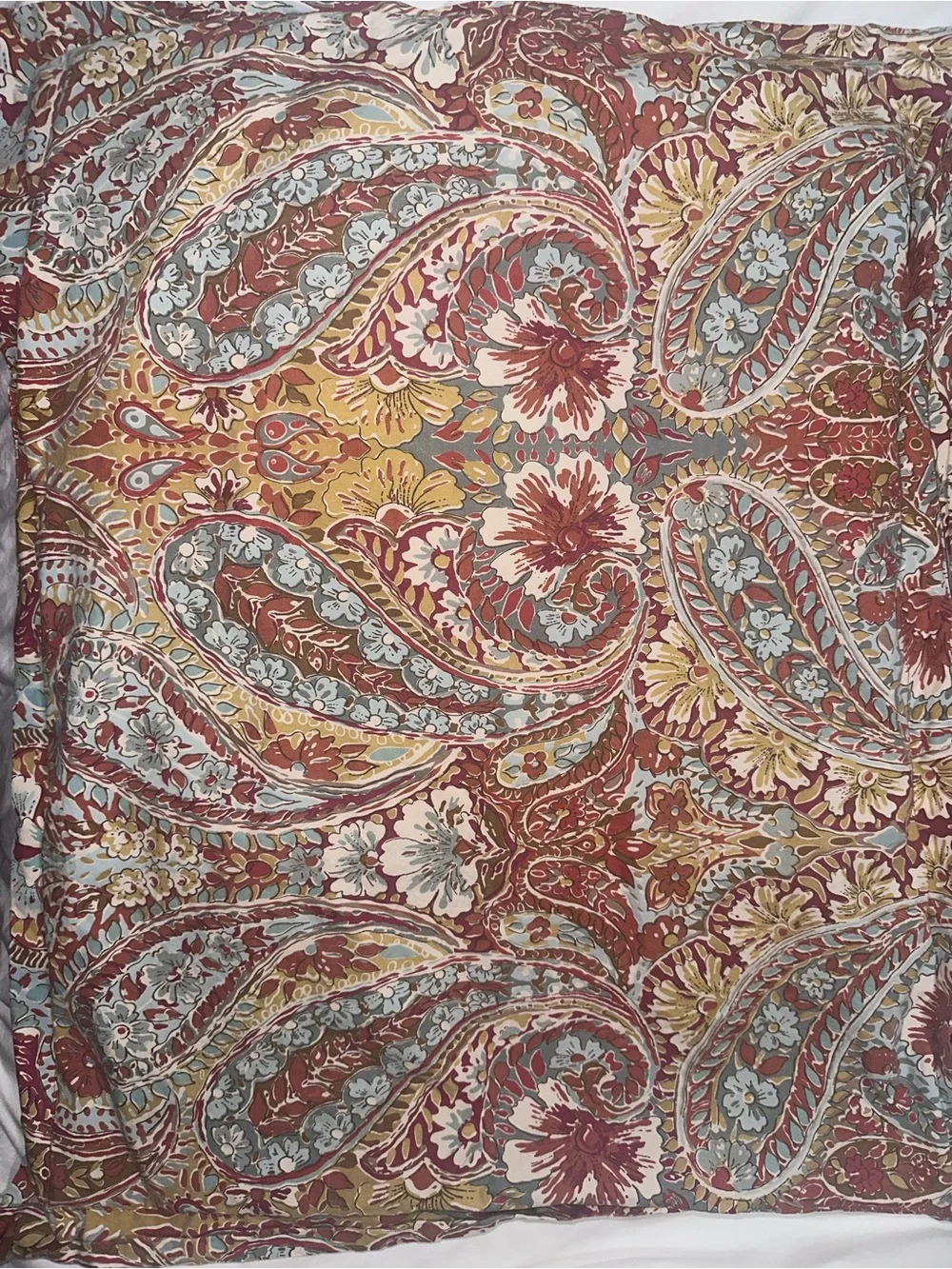 Pottery Barn Bella Paisley Duvet Cover and Shams Queen